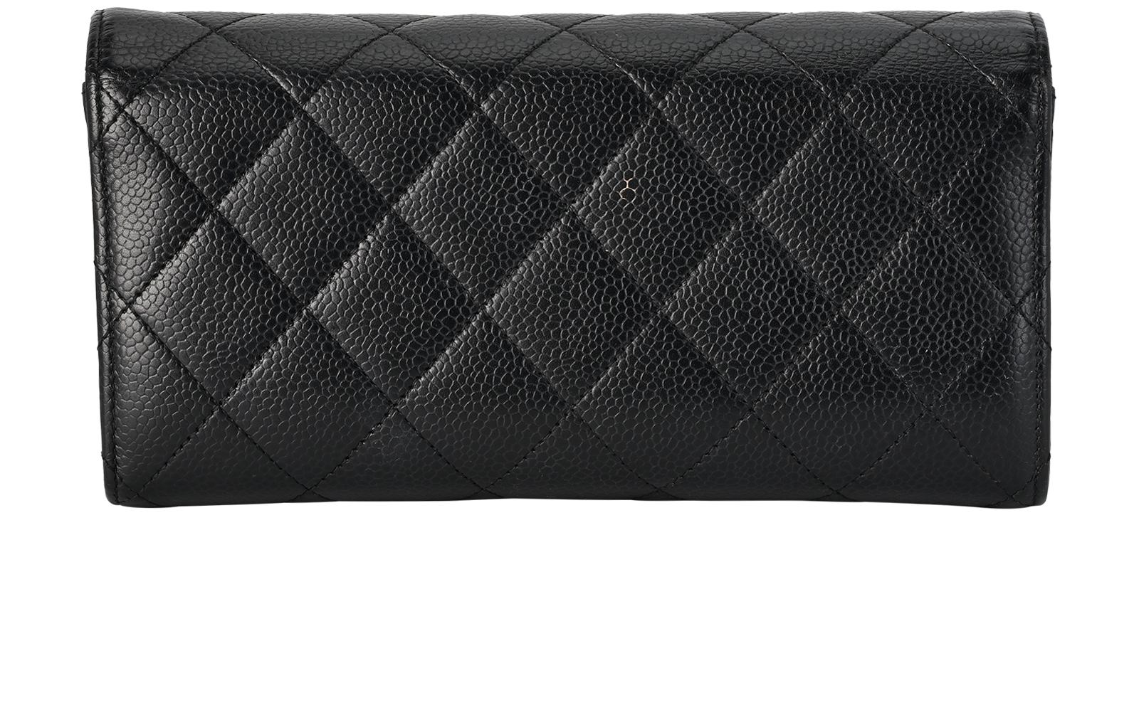 Chanel Continental Wallet, &pound;495, Accessories, Black, Caviar Leather, Back view
